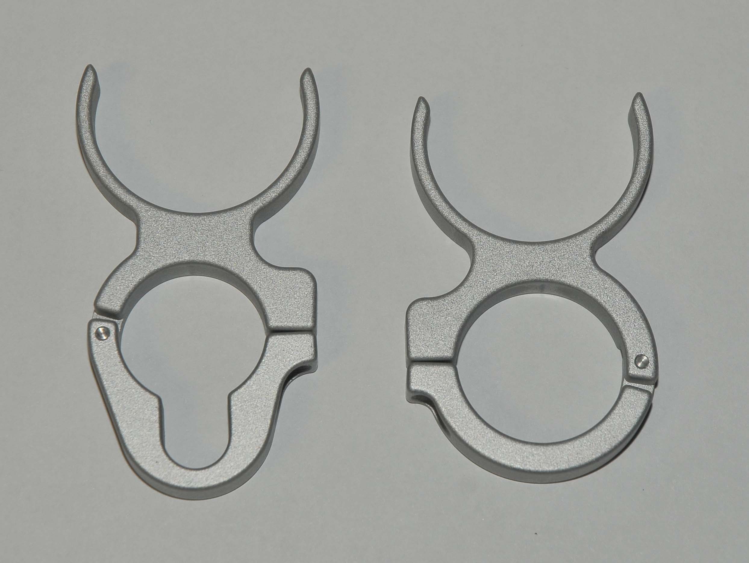 Exelo2 CO2 Fractional Laser Mast ARM CLAMPS (Set of 2) Exelo2 Silver Metal Exelo