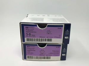 Expired Covidien Polysorb Braided Absorbable Sutures 5-0 SL1651/SL-606 Lot of 53
