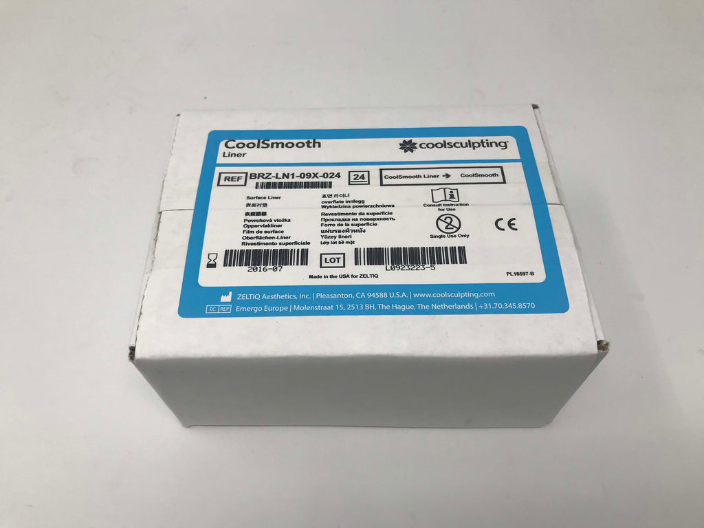 Expired Zeltiq CoolSculpting CoolSmooth Applicator Liner BRZ-LN1-09X-024 QTY 24