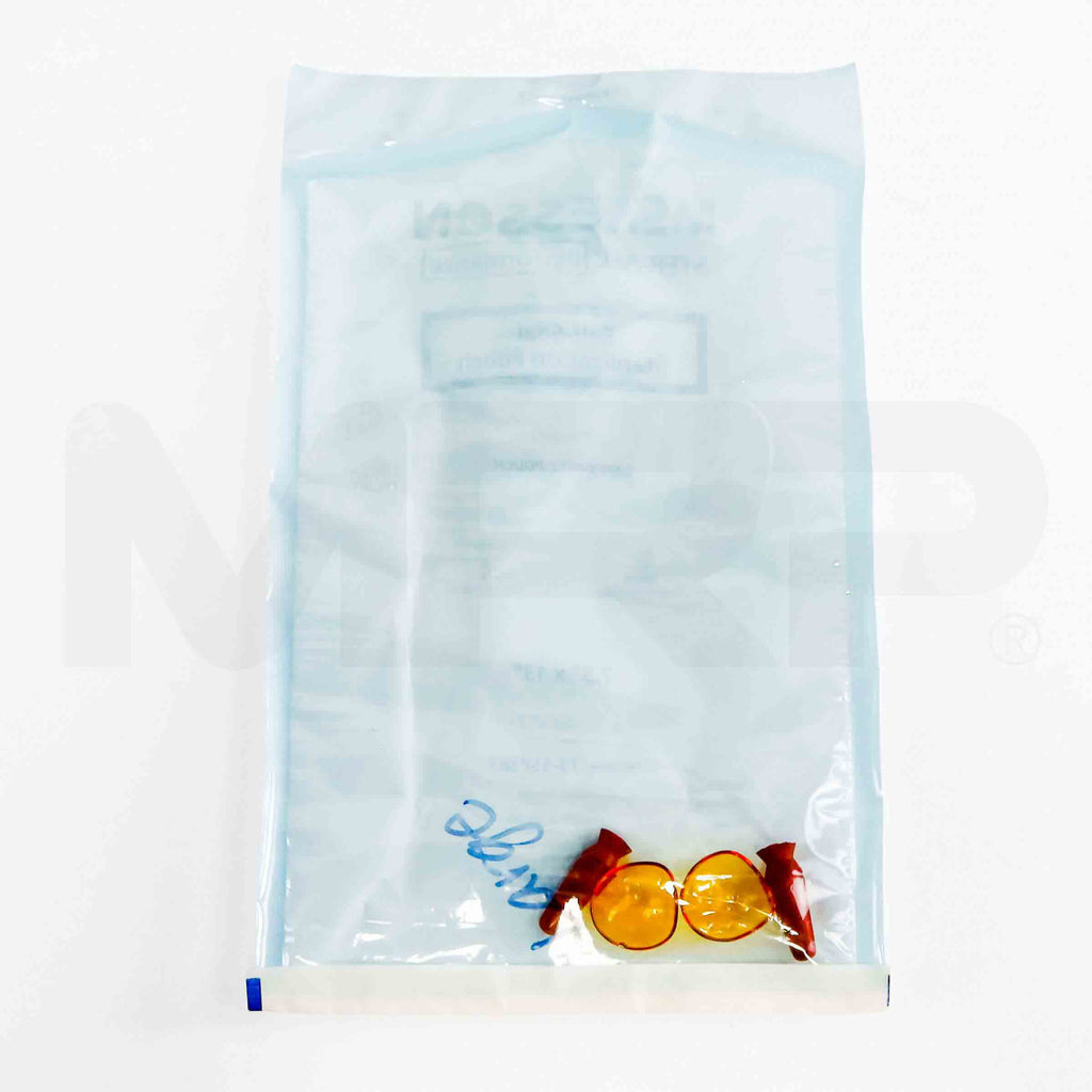 Large Inner Ocular Laser Patient Amber Eye Shield Covers & Ear Plugs Set Top