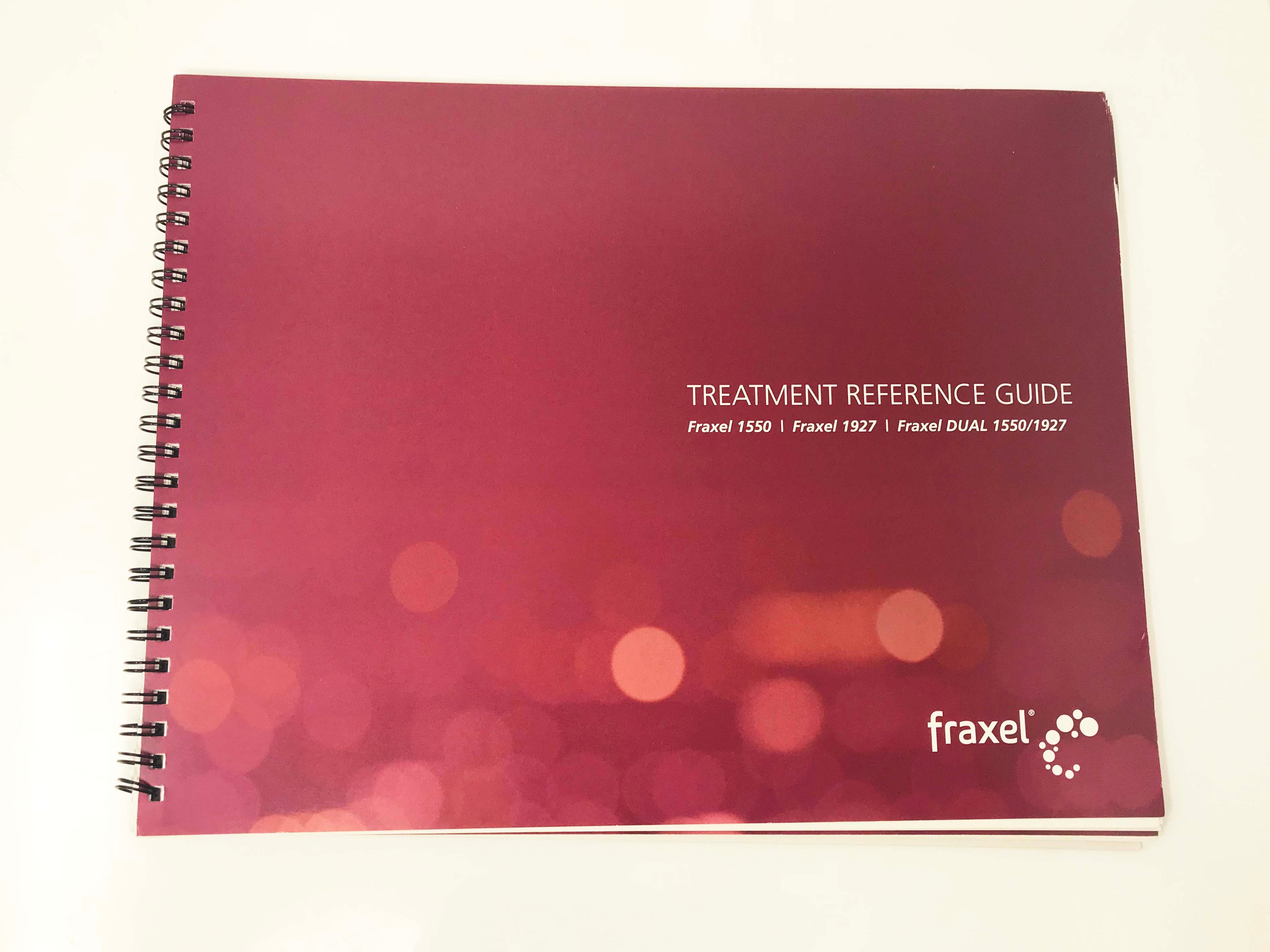 Fraxel Dual 1550 1927 Skin Resurfacing Treatment Parameter Guidelines Reference