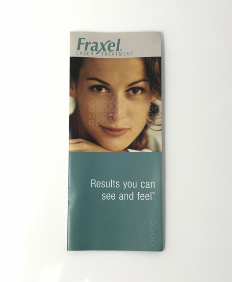 Fraxel Fractional Laser Skin Resurfacing Pigment AntiAging Patient Brochure 25pk