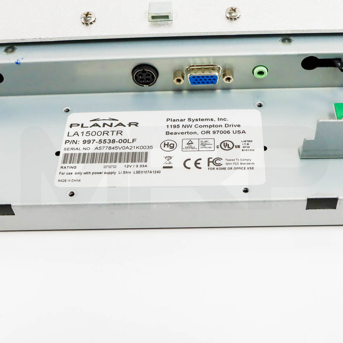 Solta Reliant Fraxel Dual Screen Assembly Label
