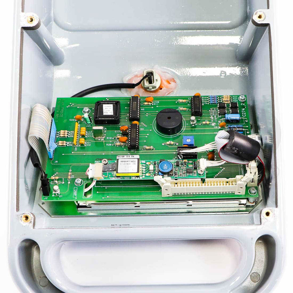 Close-up of DEKA SmartXide DOT display control board and TDK-Lambda inverter
