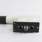 i-Shape TS4000 applicator connector plate with two 5-pin connectors and coaxial port