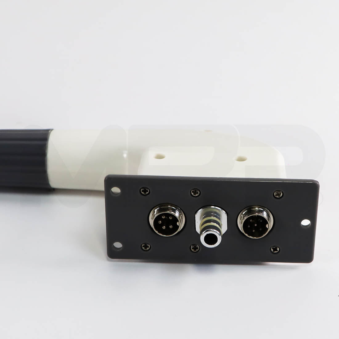 i-Shape TS4000 applicator connector plate with two 5-pin connectors and coaxial port