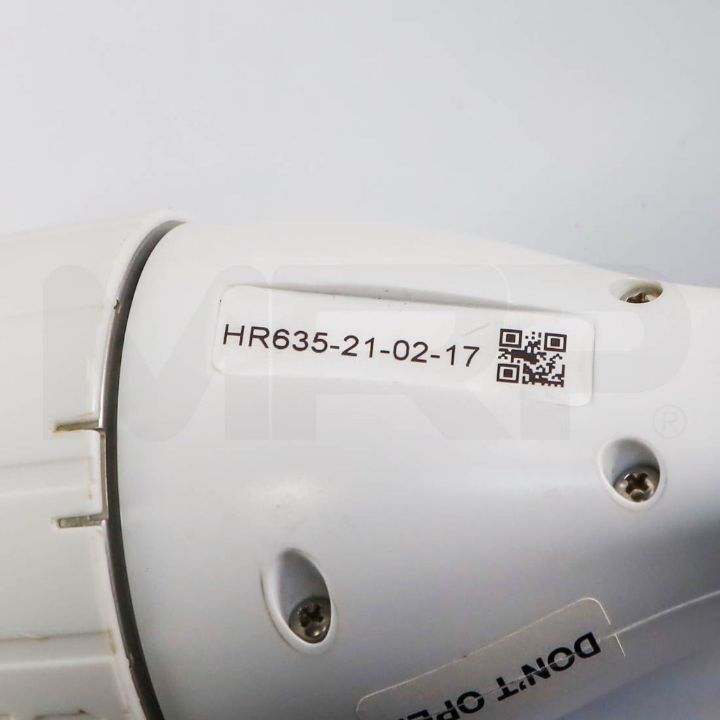 SharpLight HR 635 handpiece serial number label HR635-21-02-17