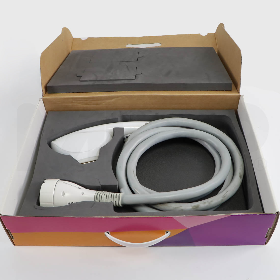 SharpLight OmniMax Dual VP vascular and pigment IPL handpiece in foam-lined storage case