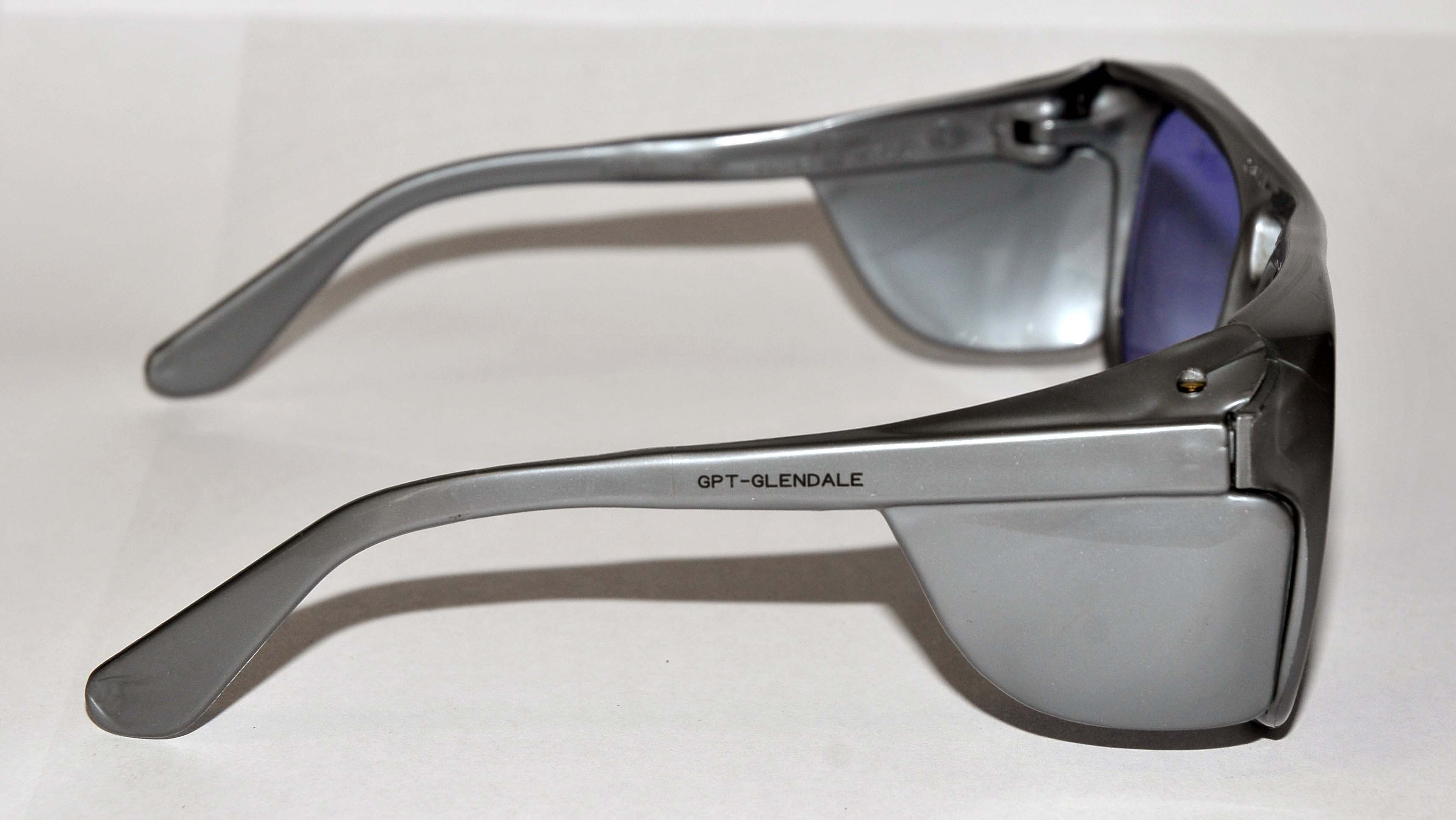 GPT- GLENDALE Safety Glasses Eye Protection Gray O.D. 6 @ 578 nm Purple Glass