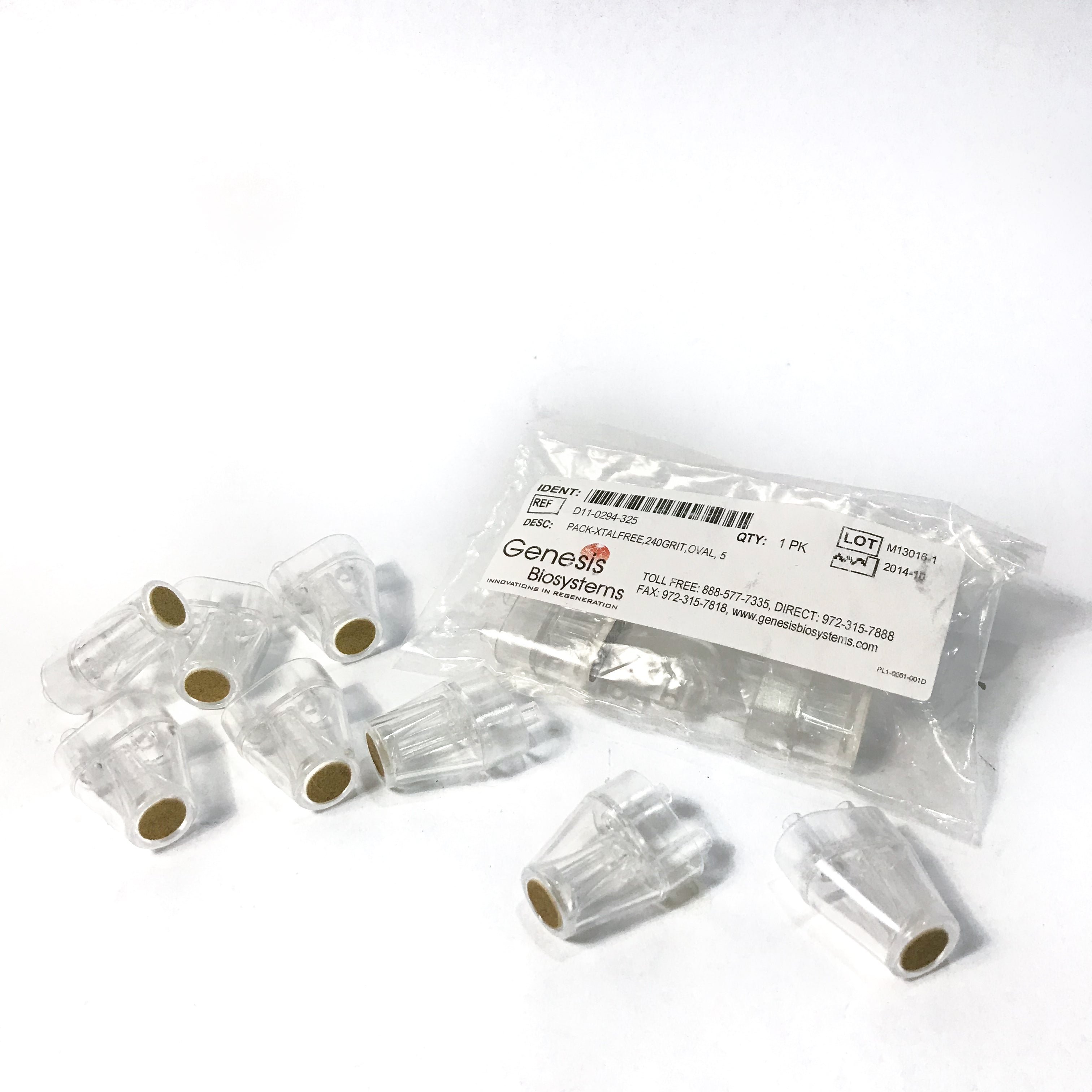 Genesis Biosystems Dermafrac Cartridge Tips PACK-XTALFREE D11-0294-204