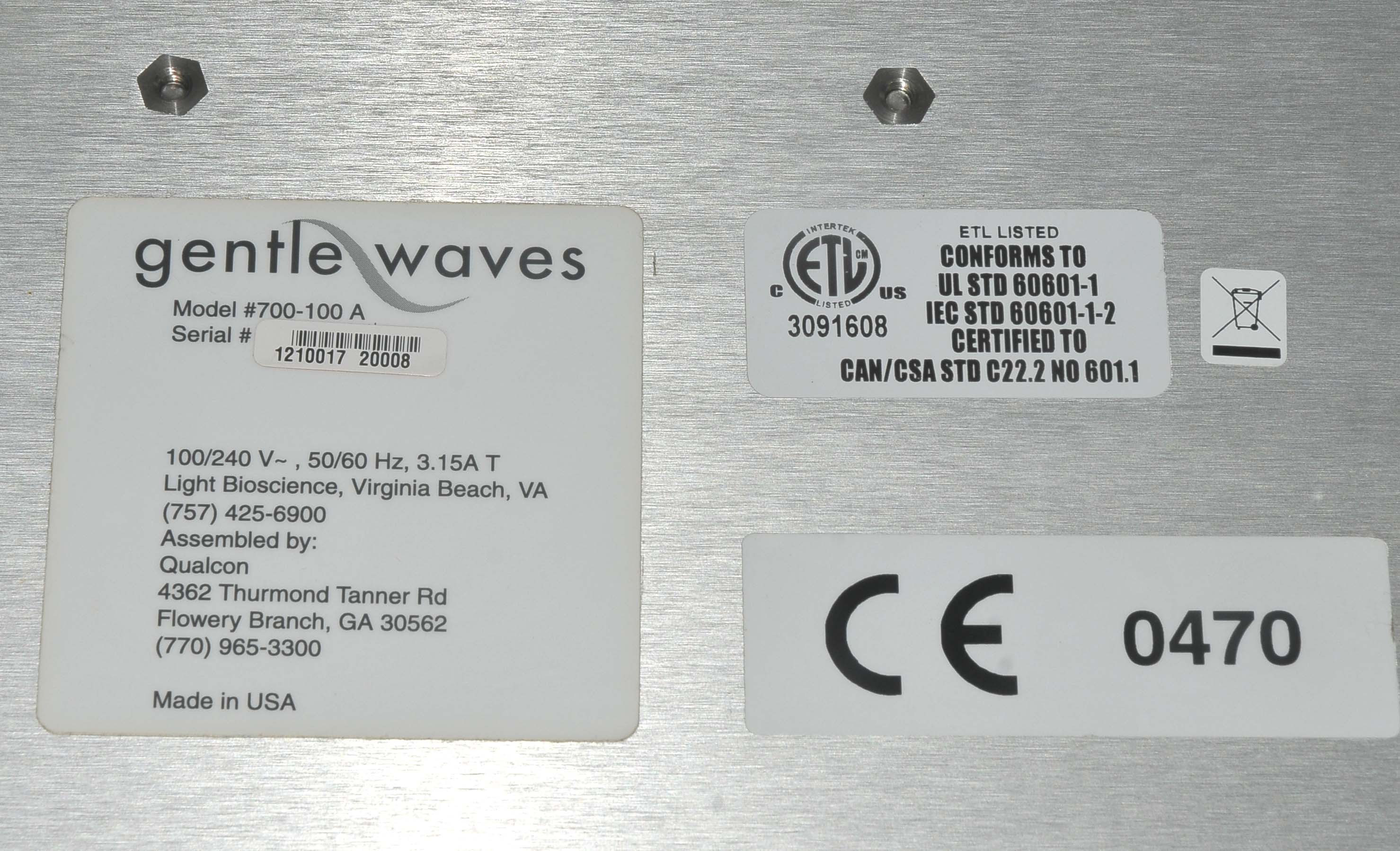 Gentlewaves Select LED Photomodulation Skin Rejuvenation Non Thermal Light Unit