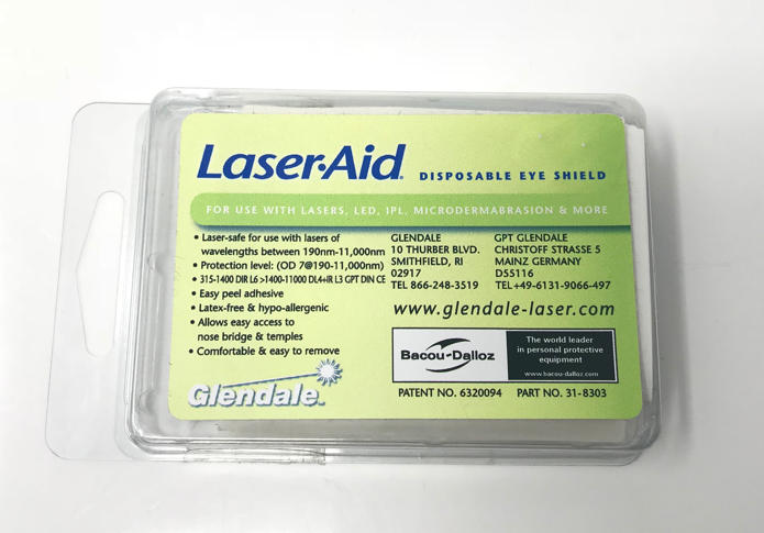 Glendale Laser Aid IPL Laser Safety Disposable Opaque Patient Eye Shield 3pack