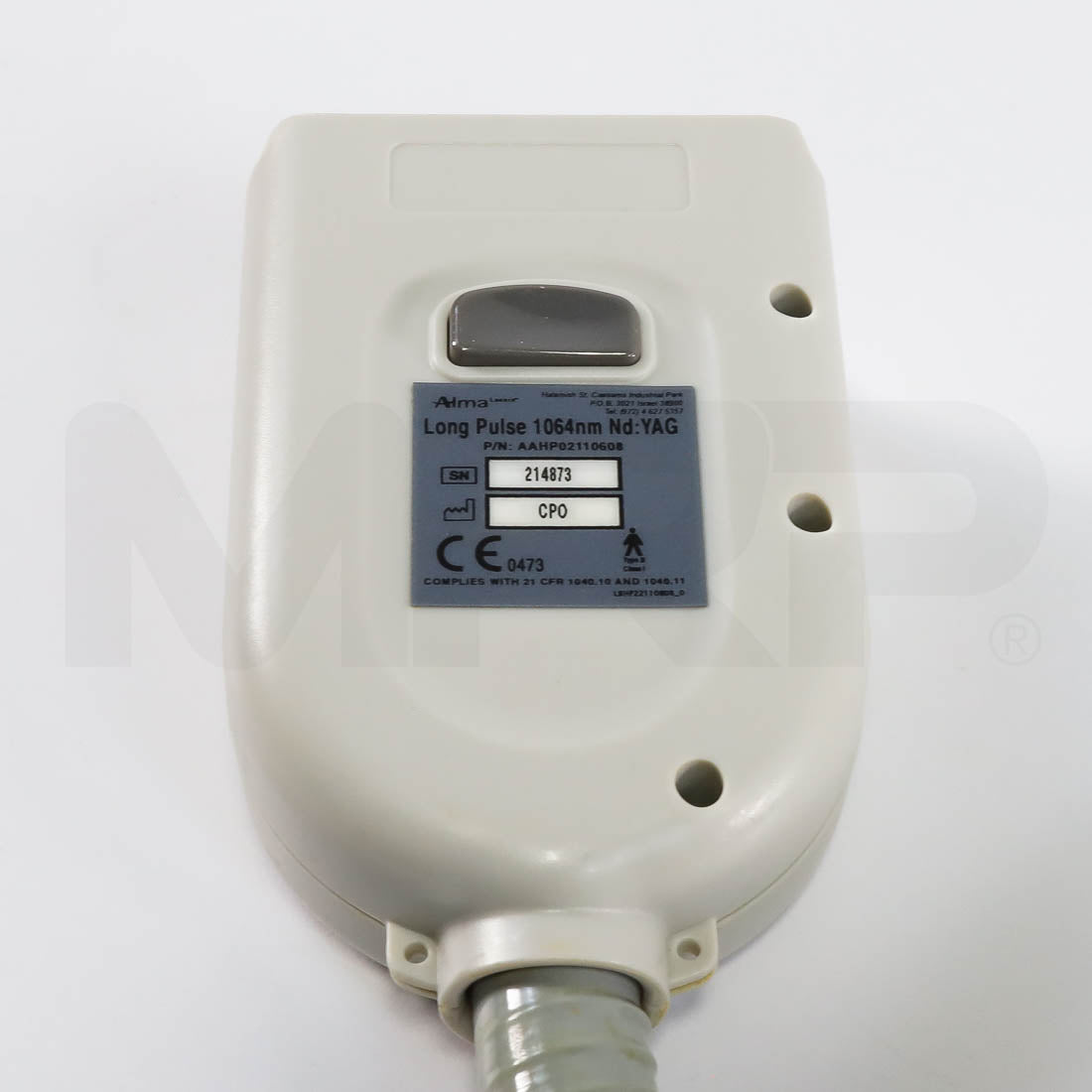 Alma Harmony LP-YAG Long Pulse 1064nm Nd:YAG Laser Handpiece Label