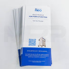 BTL Emsculpt Neo Build Muscle for Form & Function brochures - back cover with part number