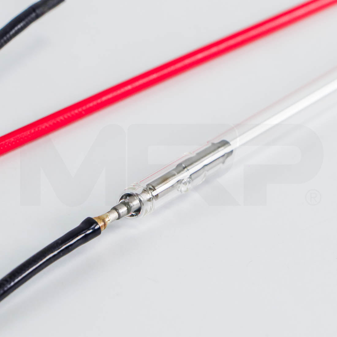 Cynosure Elite iQ flash lamp - electrode end with black lead close-up