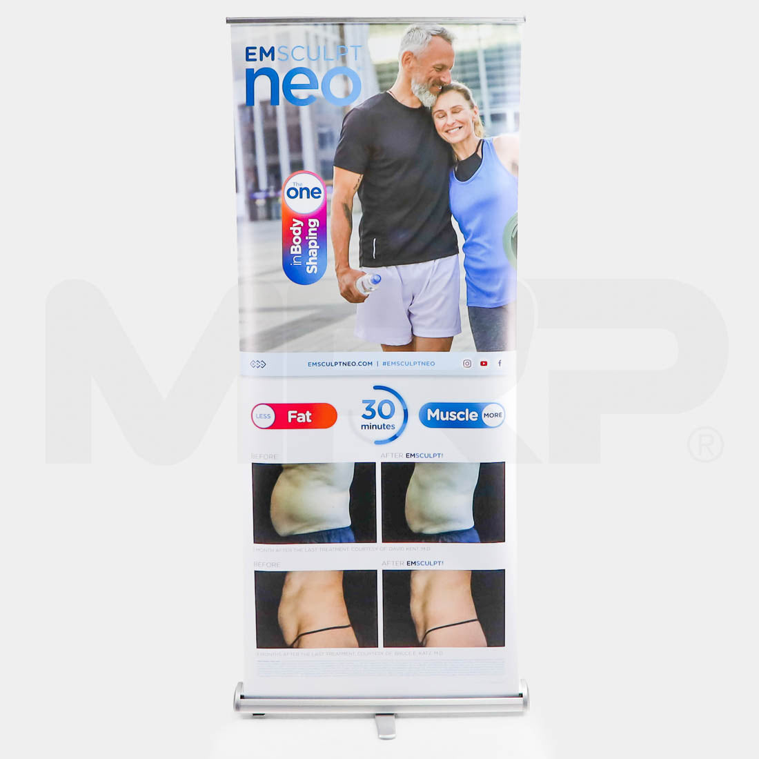 BTL Emsculpt Neo The One In Body Shaping Retractable Marketing Banner