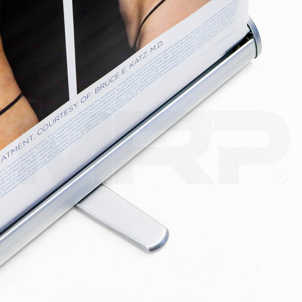 BTL Emsculpt Neo Retractable Marketing Banner stand base close-up