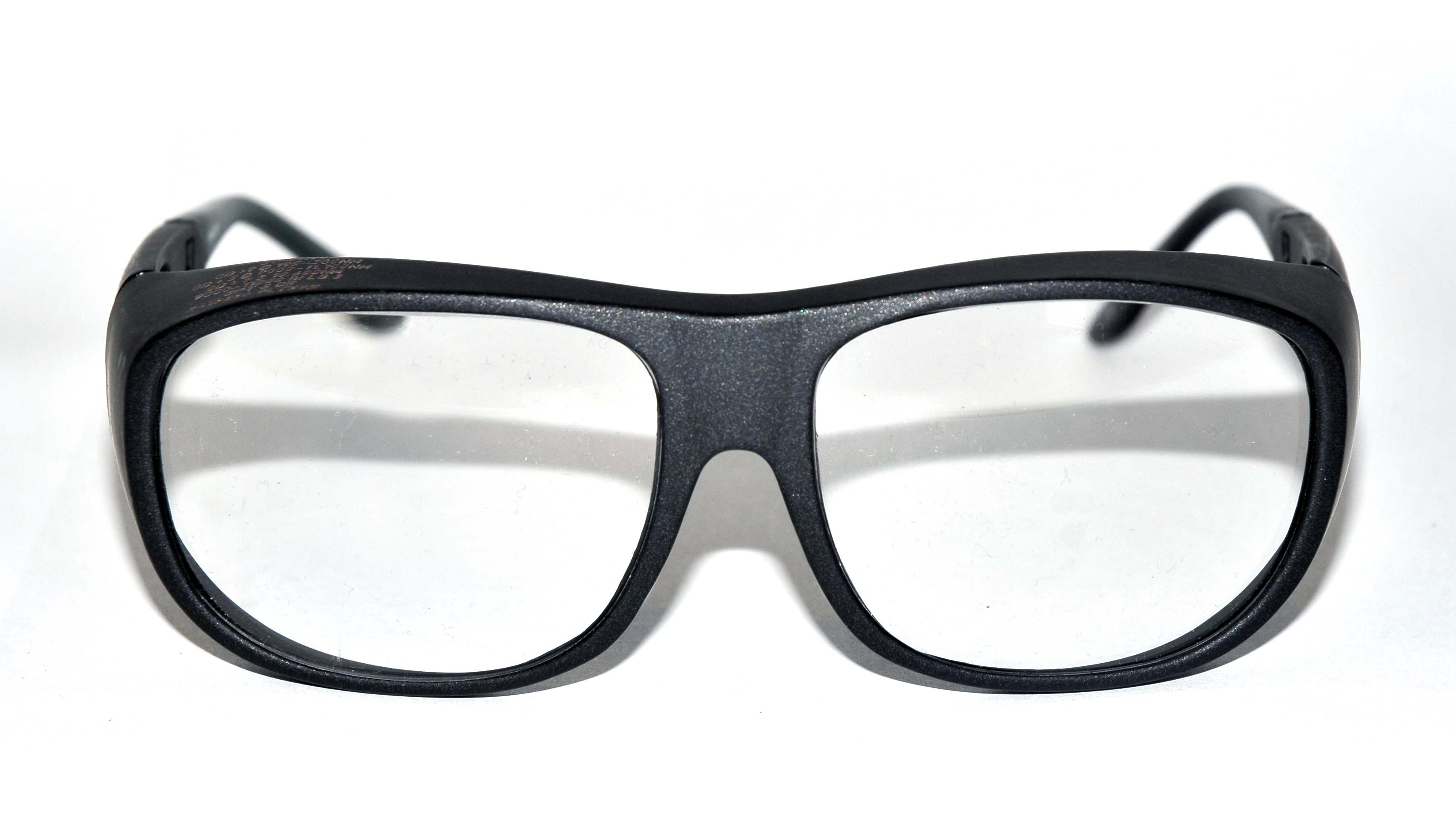 Honeywell Eye Protection Glasses Black Frame CO2 Laser 31-21100 Clear OTG Encore