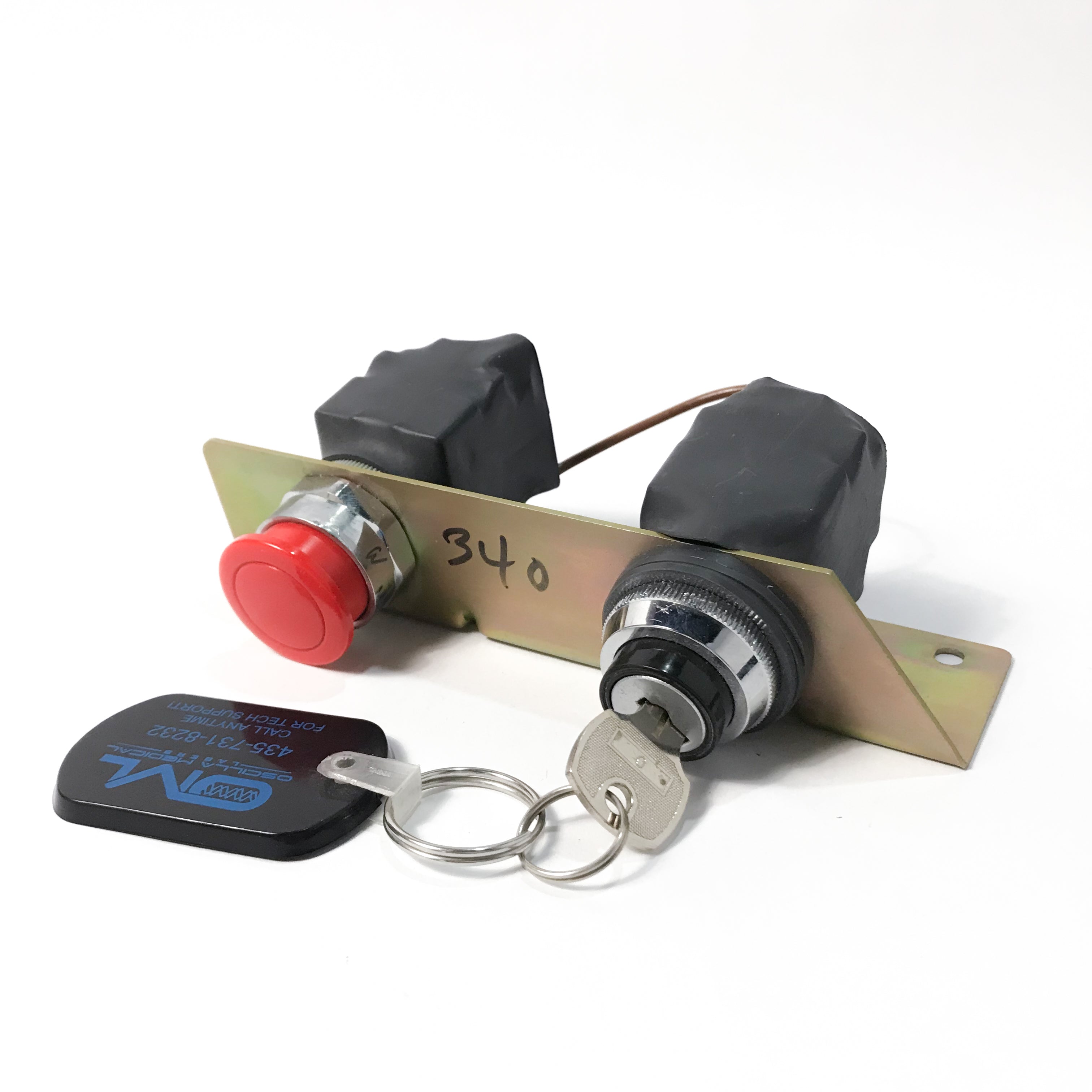 Hoya ConBio CB Erbium Continuum EMERGENCY START SWITCH w KEY ASSEMBLY *PARTS*