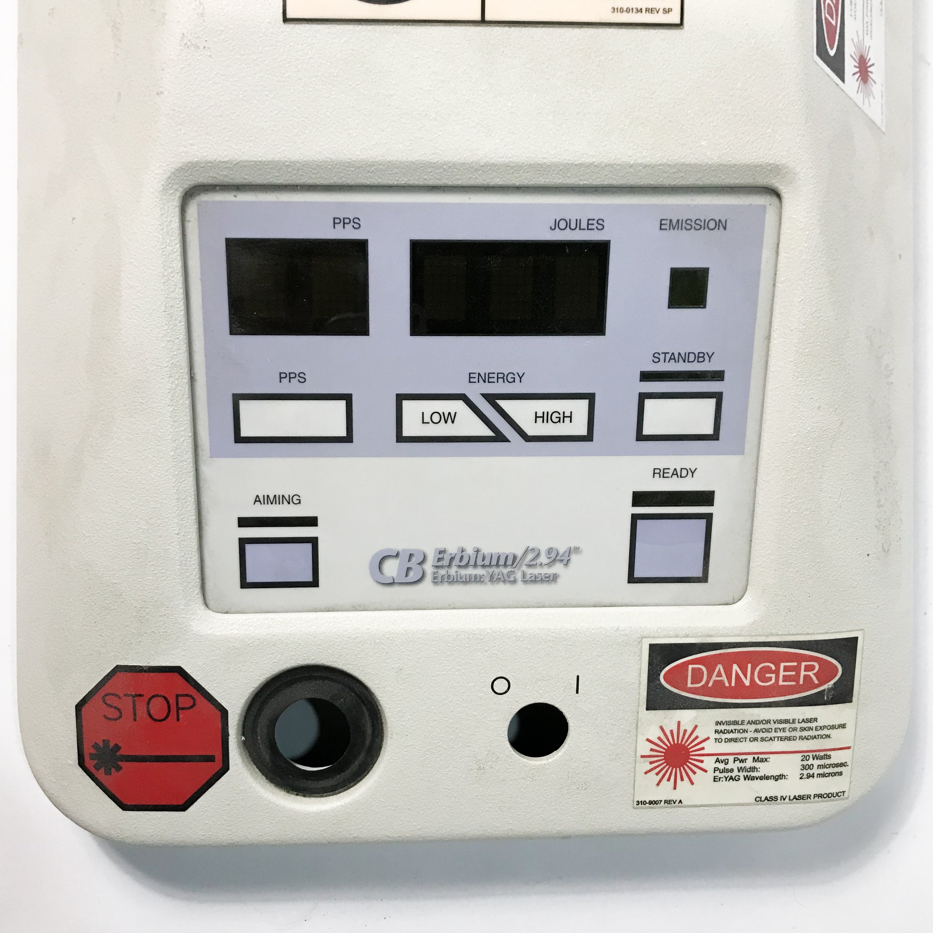 Hoya ConBio CB Erbium YAG Continuum TOP COVER w/CONTROL PANEL *PARTS * 434-0212