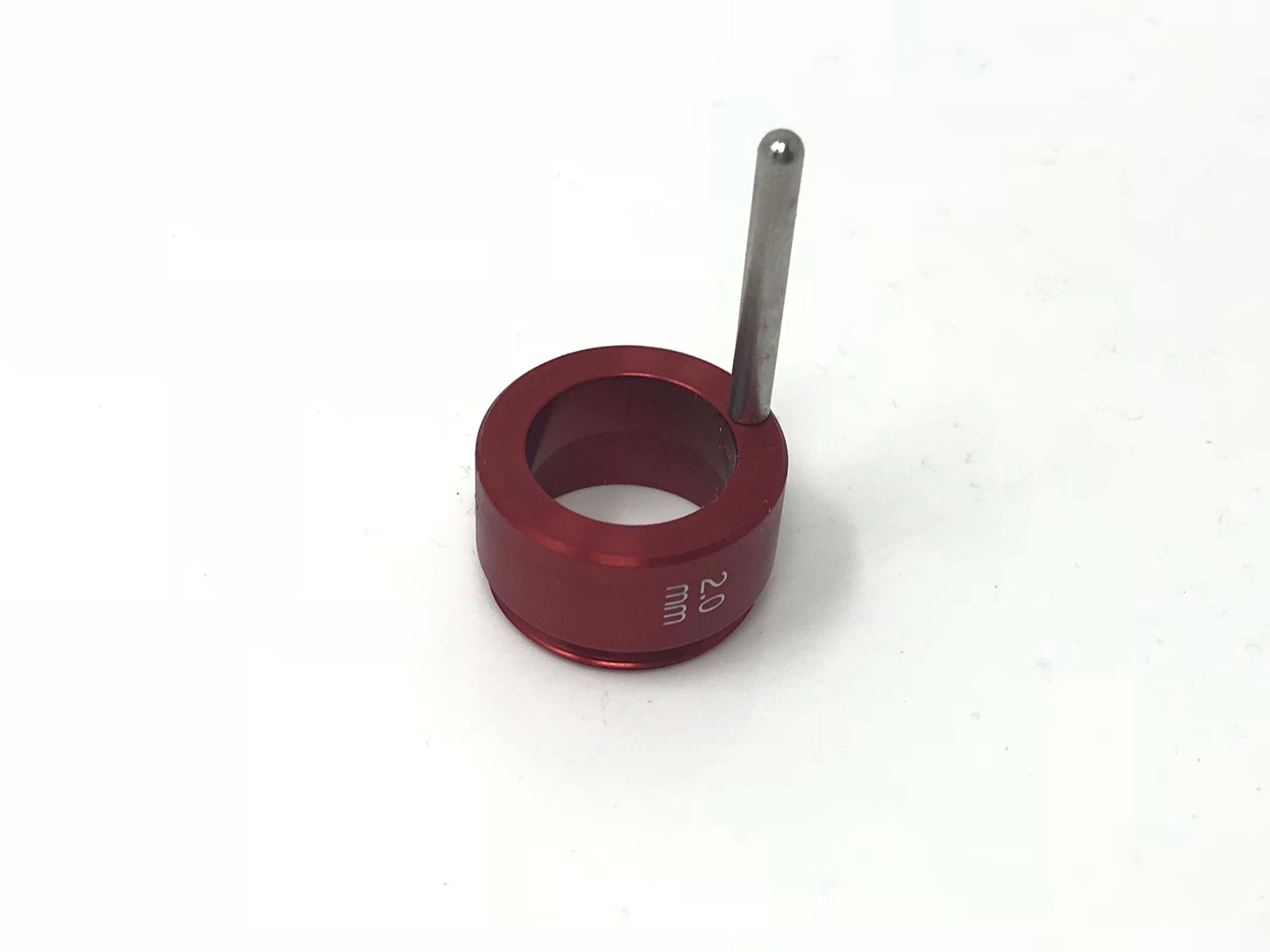 Hoya ConBio MultiLite Dye Laser Hand Piece Red Distance Gauge 2 mm Threaded