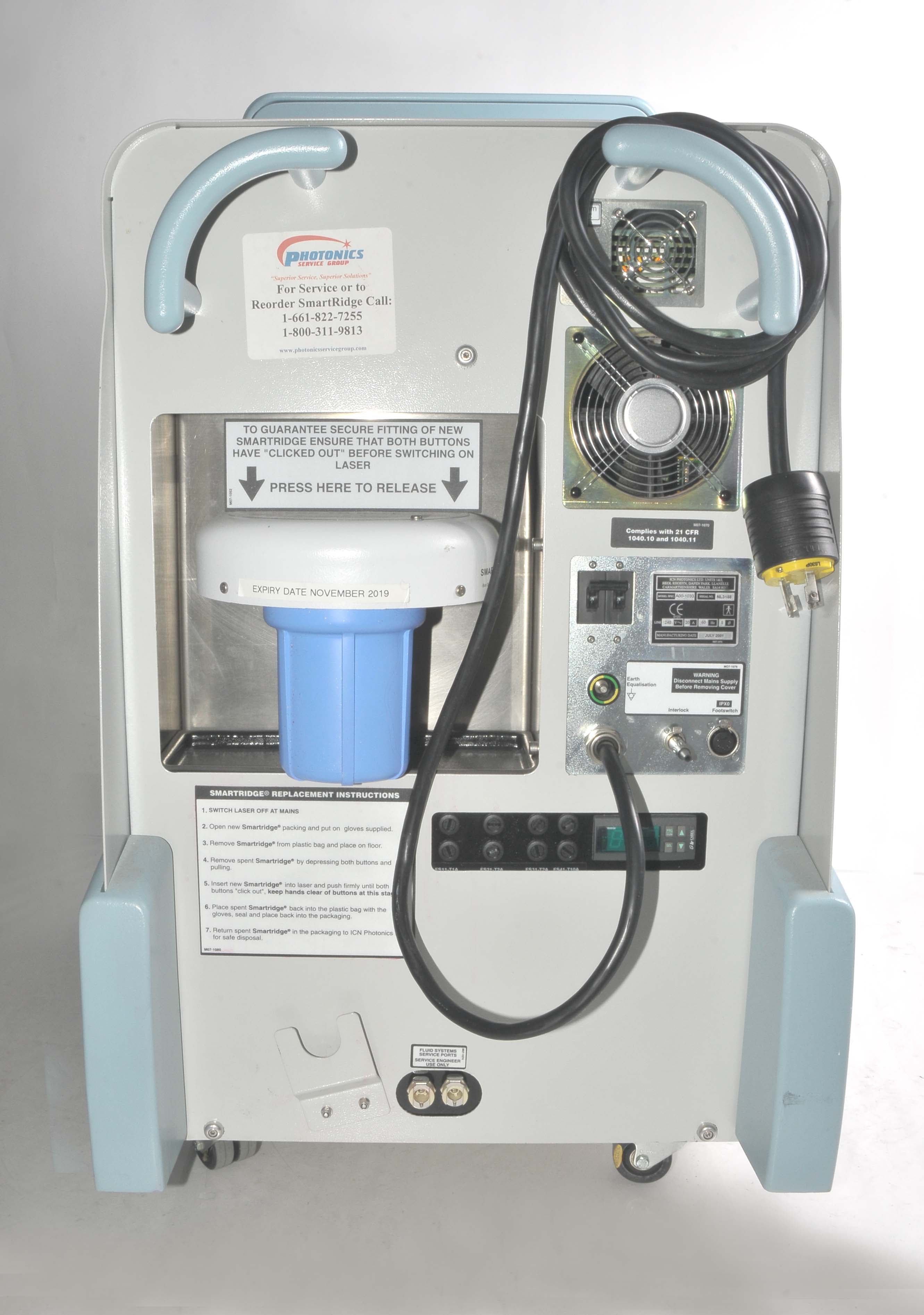 ICN Chromogenex NLite LCR Pulsed Dye 585 Acne Collagen Wrinkles Vascular Laser
