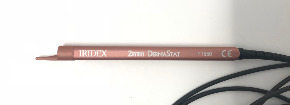 Iridex Aura Laser KTP 532 Dermastat Hand Piece 2mm Telangiectasia Facial Veins