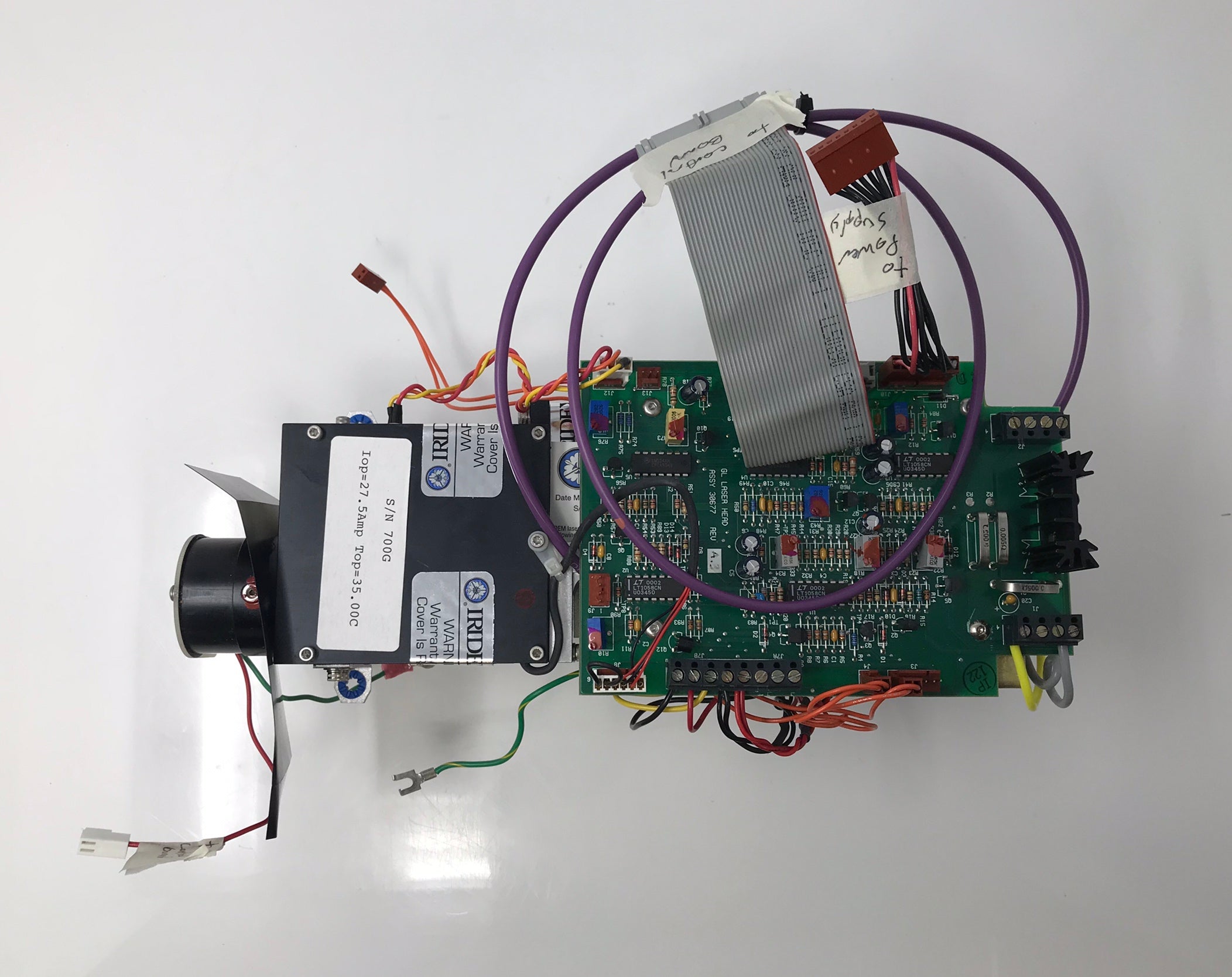 Iridex DioLite 532 Dioderm Laser Head Assembly TEC 30677 30791A As Is For Parts