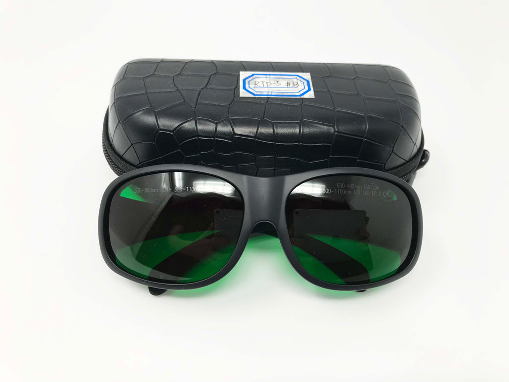 Laser Safety Glasses 630 660 800 1100 nm Red Infrared NdYAG Eye Protection Oval