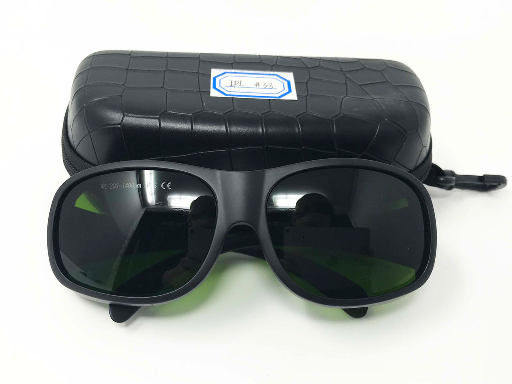 Laser Safety Glasses Incoherent Flash IPL Eye Protection 200-1400nm Oval Frame