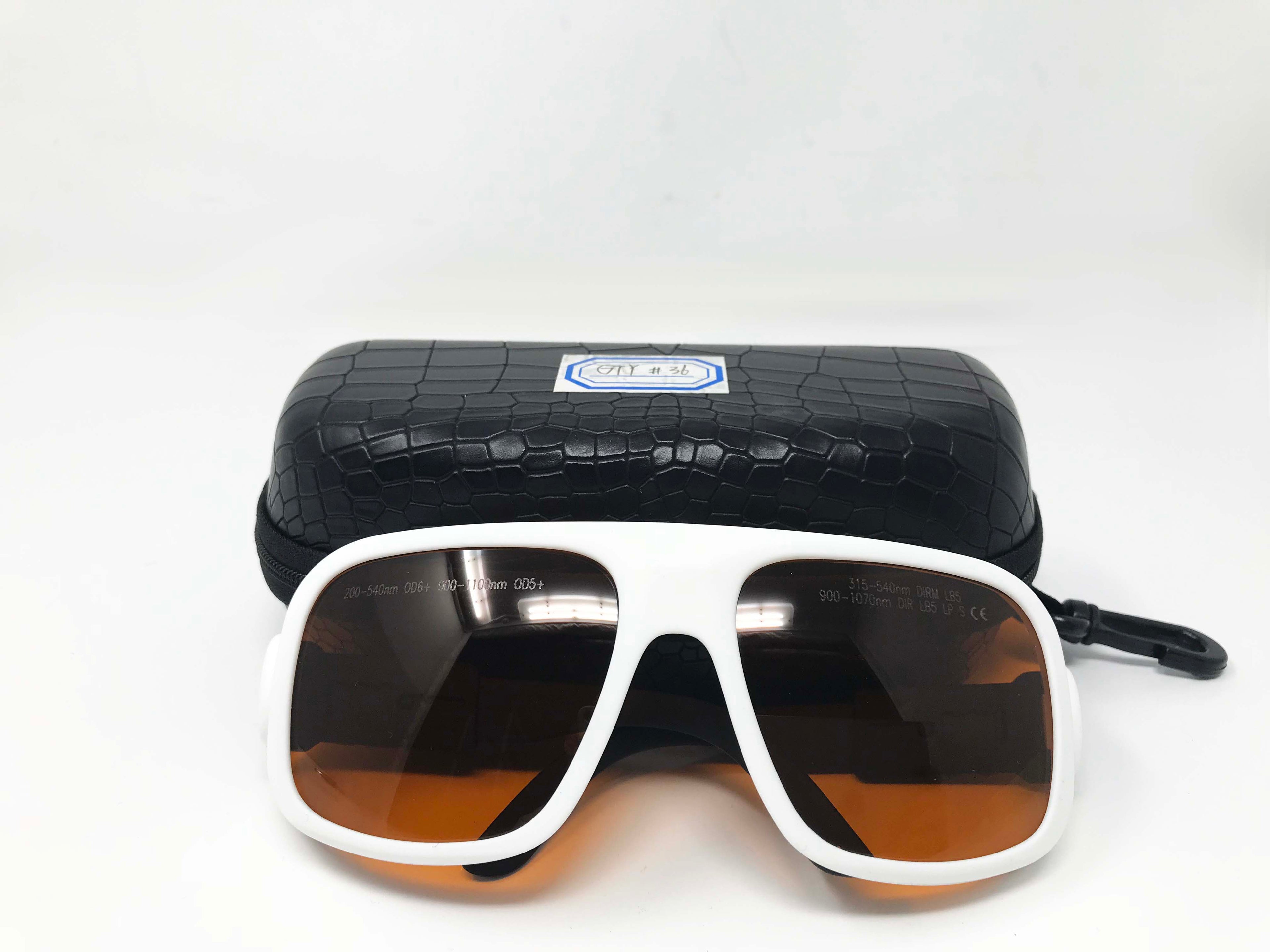 Laser Safety Glasses Nd YAG KTP Eye Protection 532 1064 nm GTY Square Frame