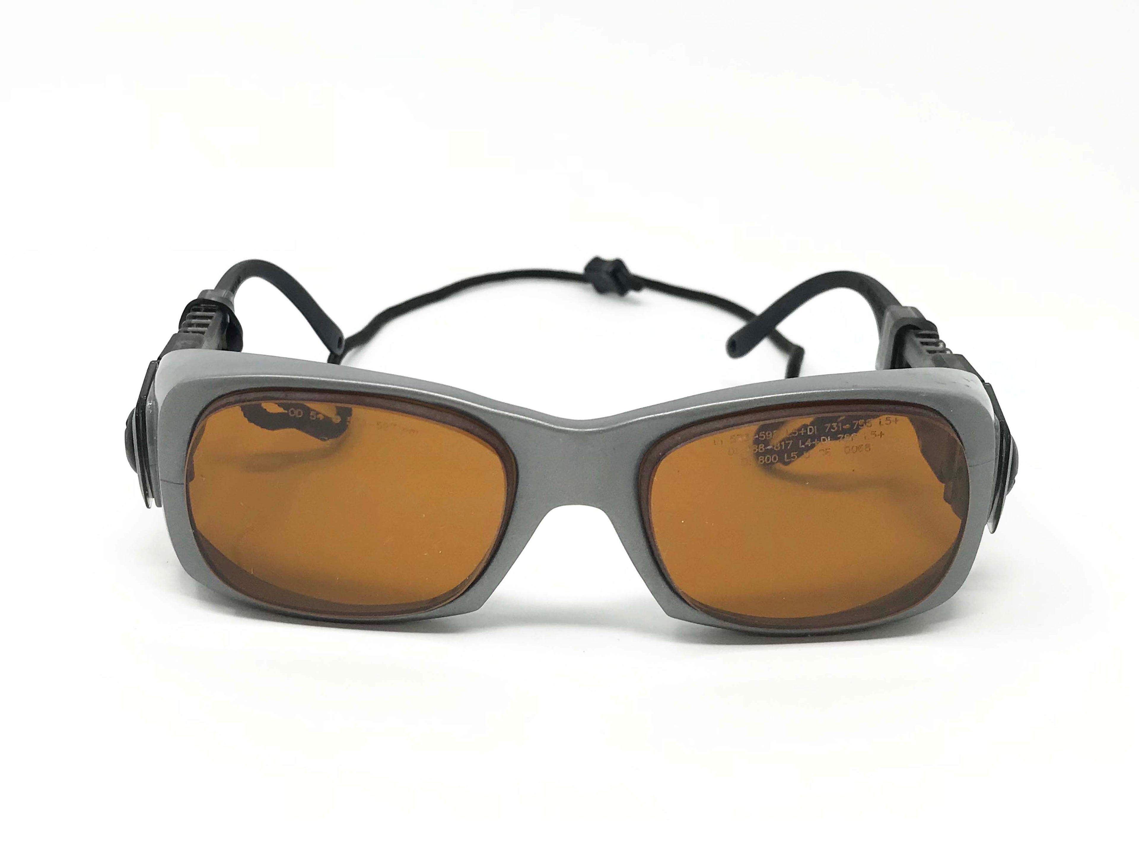 Laser Safety Glasses Pulsed Dye Alexandrite 595 nm Glass Lens Eye Protection