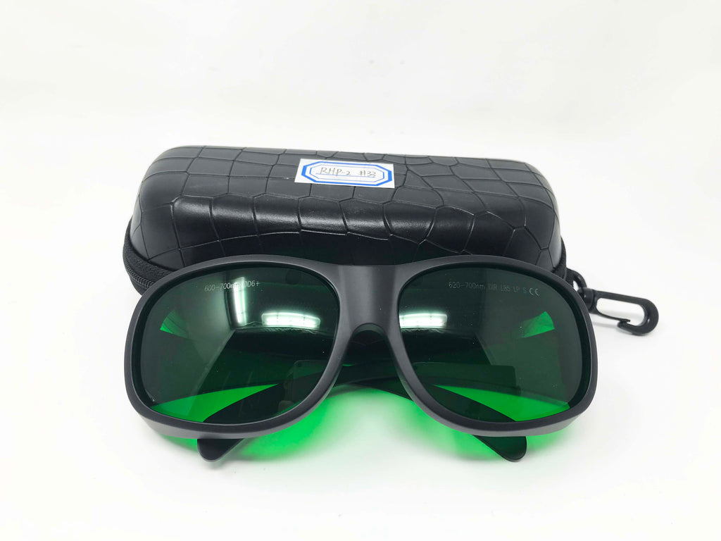 Laser Safety Glasses Red IR Ruby 635 660 694 nm OD6+ Eye Protection RHP-2 Oval