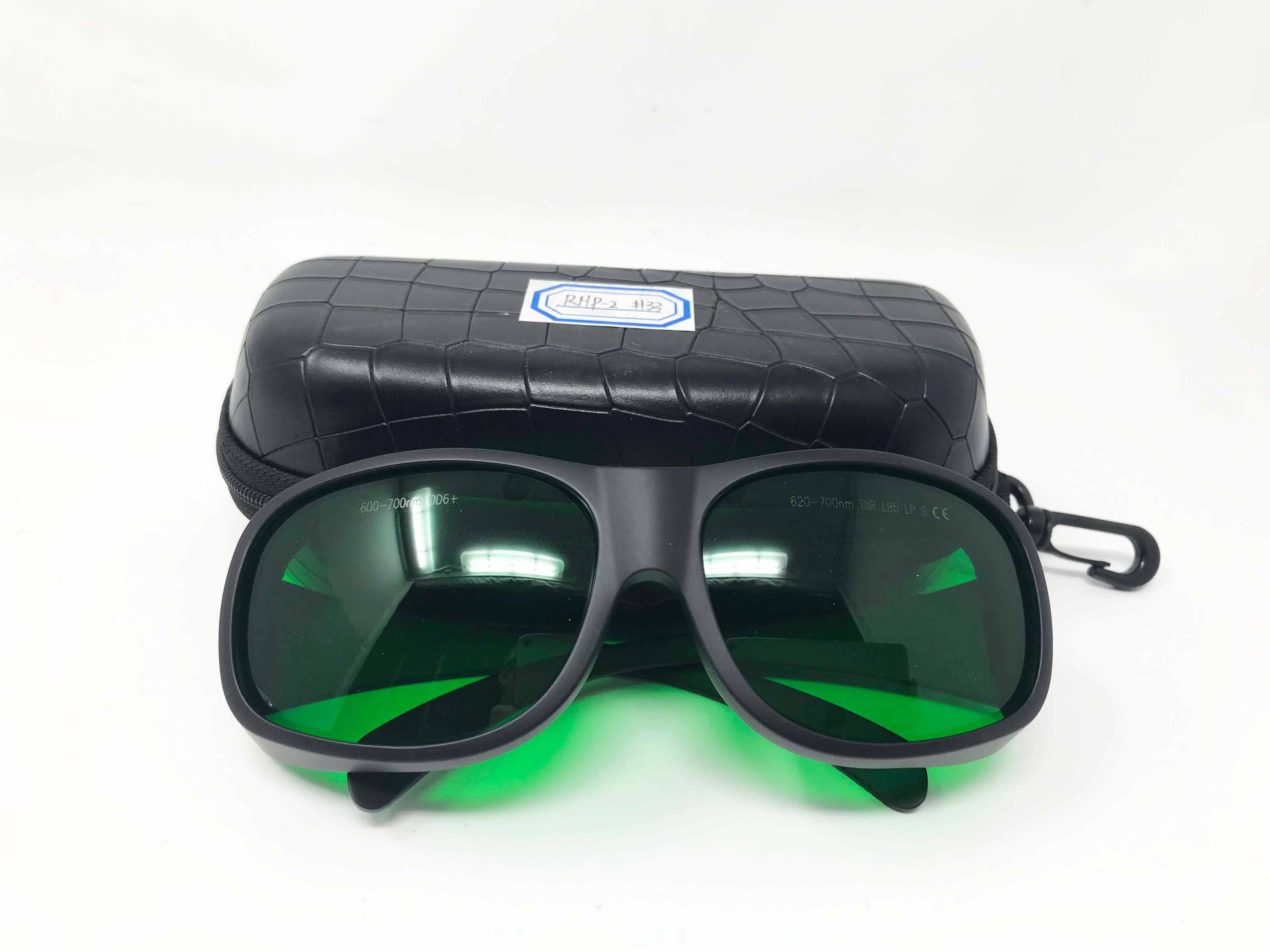 Laser Safety Glasses Red IR Ruby 635 660 694 nm OD6+ Eye Protection RHP-2 Oval
