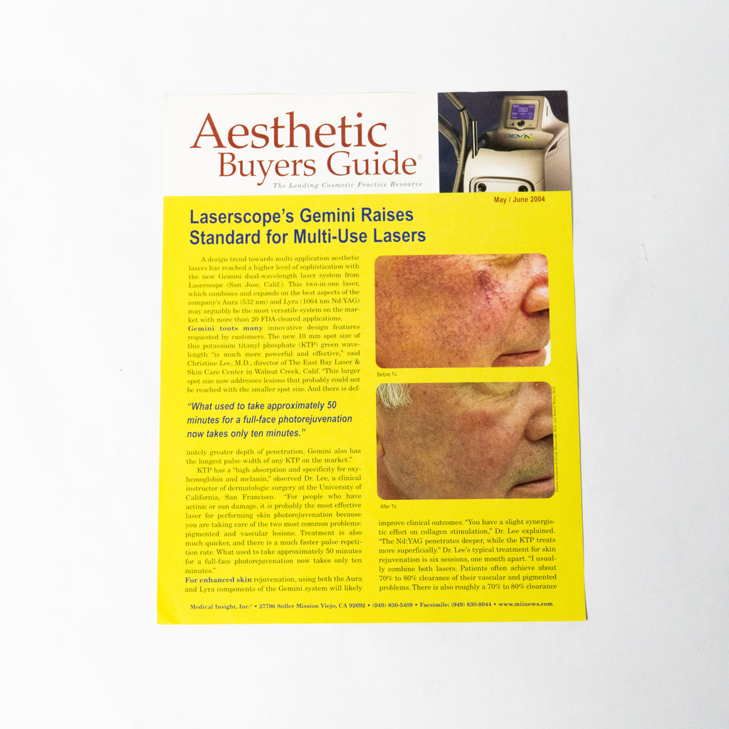 LaserScope Clinical Marketing Package - Before & After photos & Detailed info