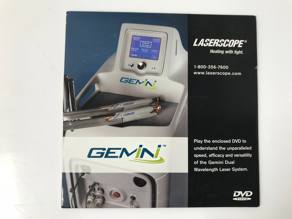 LaserScope Gemini System Marketing Ability Overview DVD Video 0127-0840