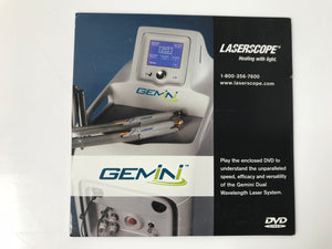 LaserScope Gemini System Marketing Ability Overview DVD Video 0127-0840