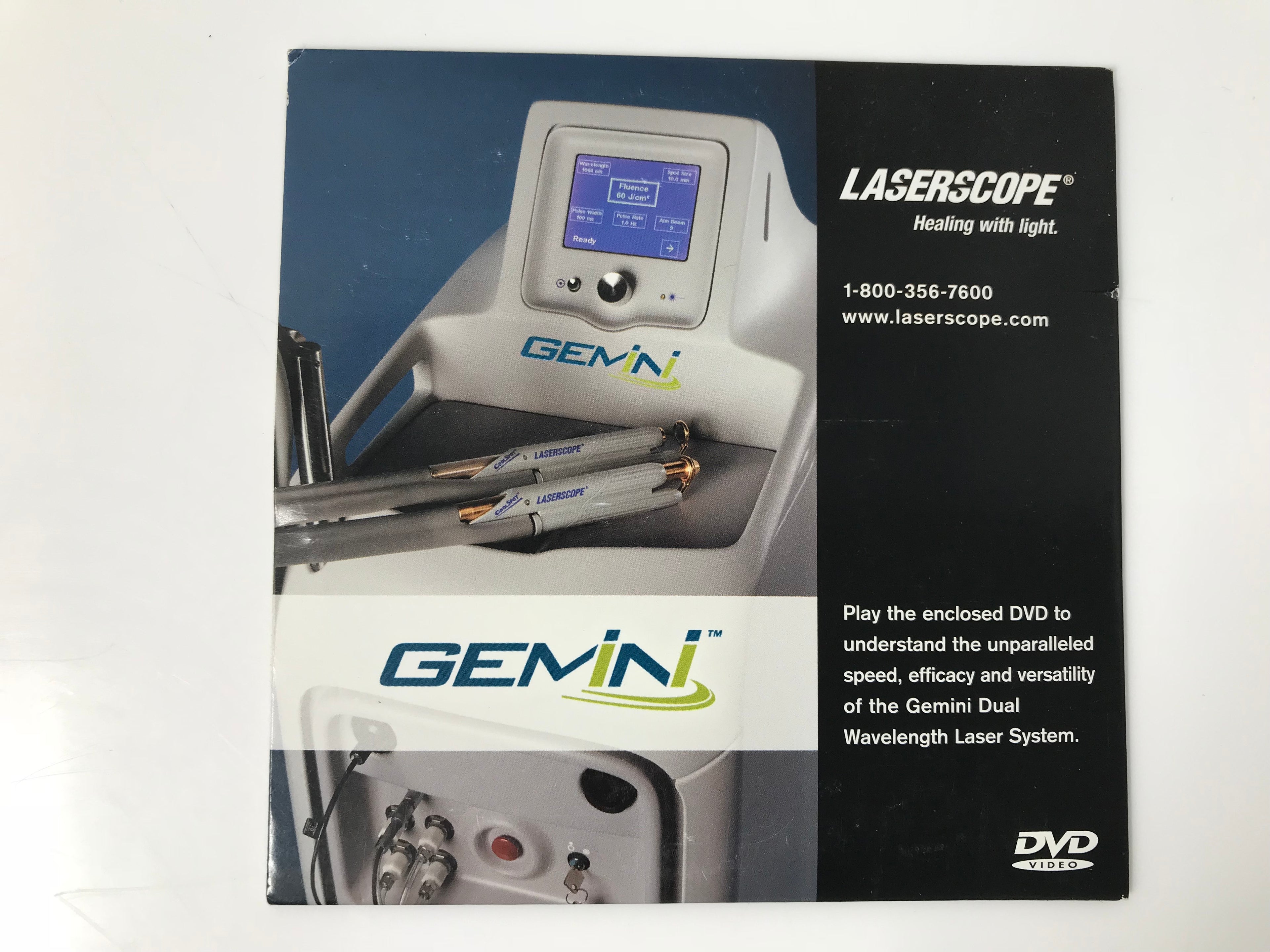 LaserScope Gemini System Marketing Ability Overview DVD Video 0127-0840