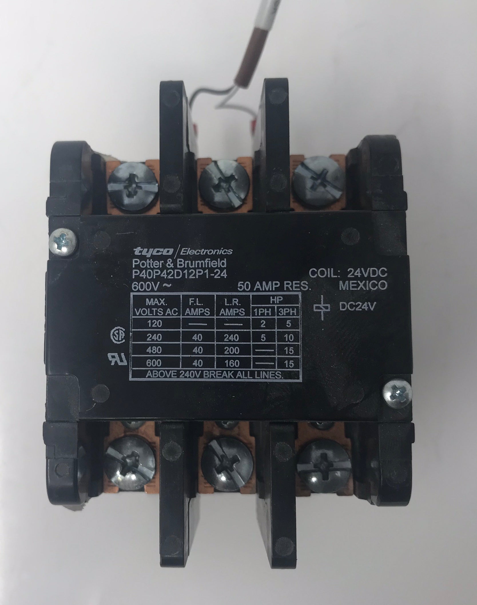 LaserScope Gemini YAG System Contactor Power Relay Switch Module P40P42D12P124