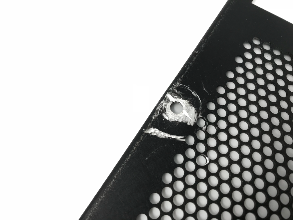 Laserscope Gemini YAG System Rear Input Fill Vent Cable Storage Mesh Panel