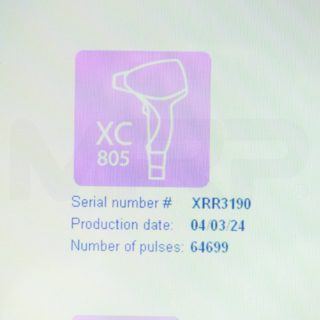 2018 Lumenis LightSheer Desire Diode System XC 805nm Handpiece Screen