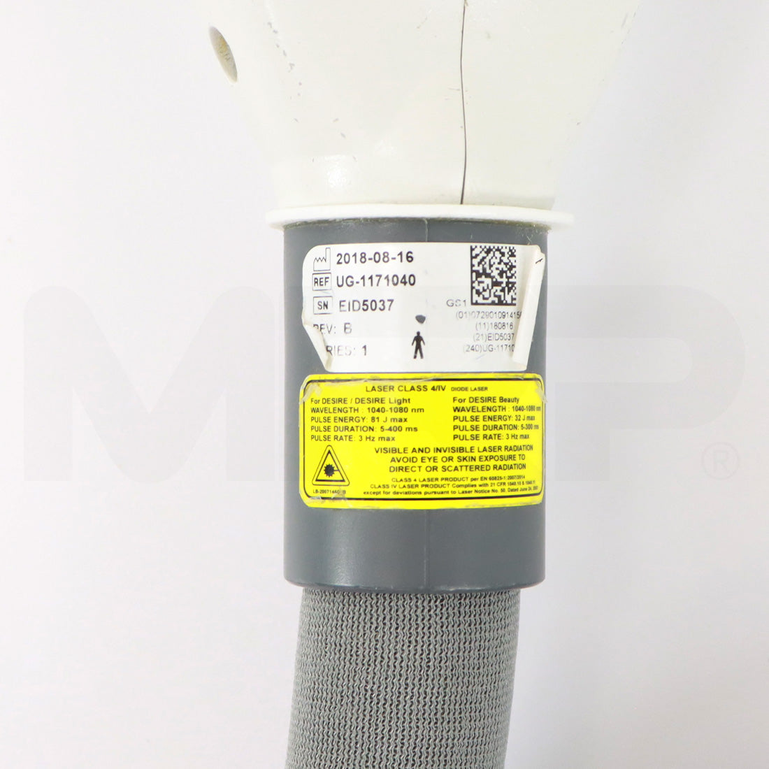 2018 Lumenis LightSheer Desire Diode System ET 1060nm Handpiece Label