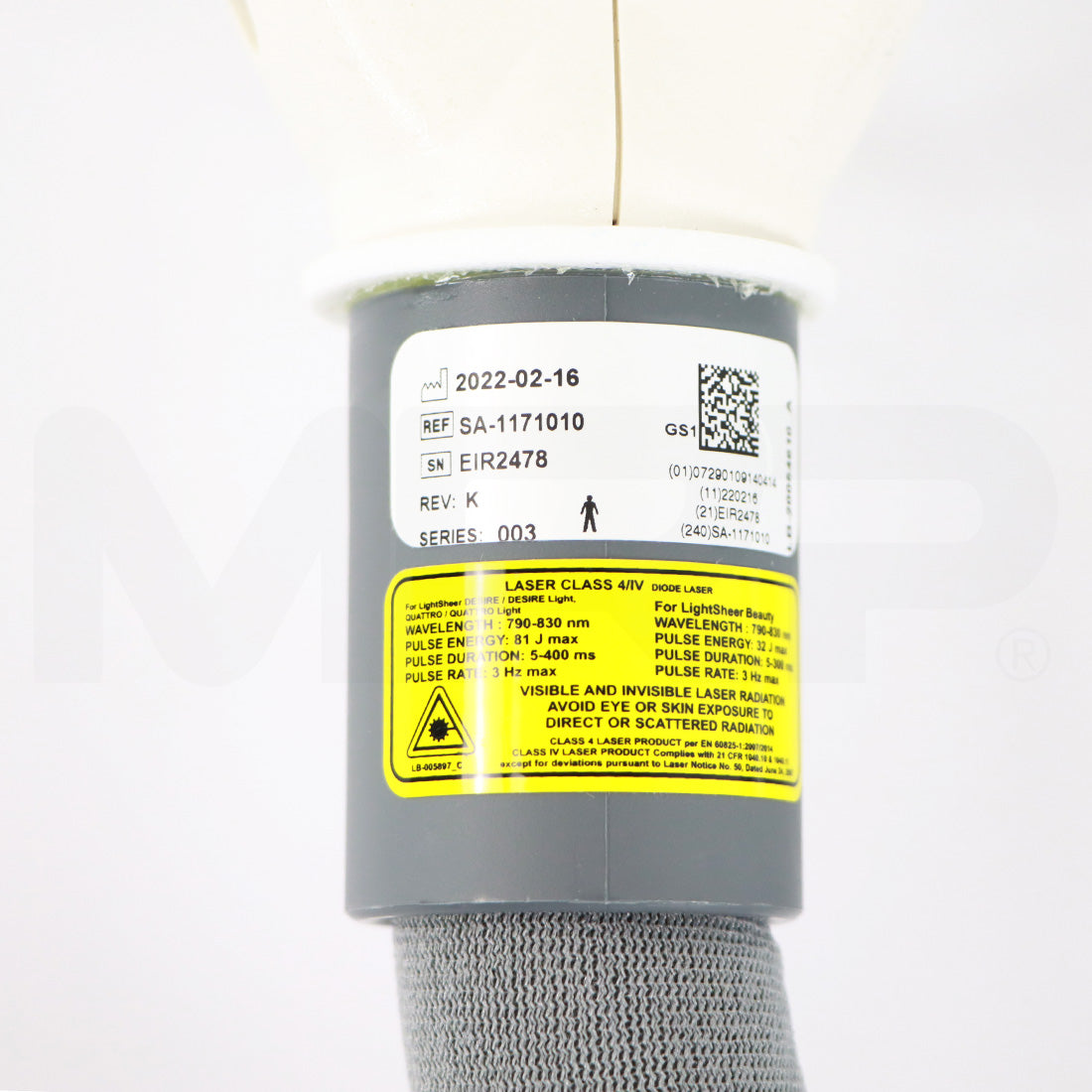 2018 Lumenis LightSheer Desire Diode System ET Handpiece Serial