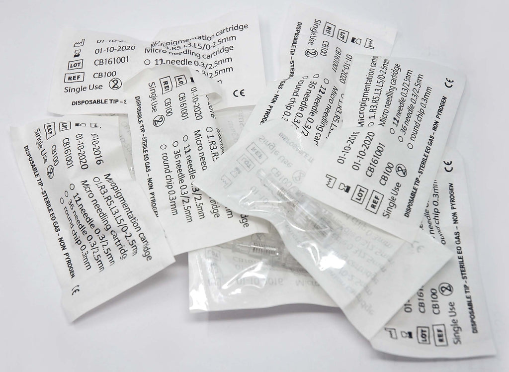 Lot - Qty: 10 - Silver SkinStylus Pen Microneedling Needles Microneedle