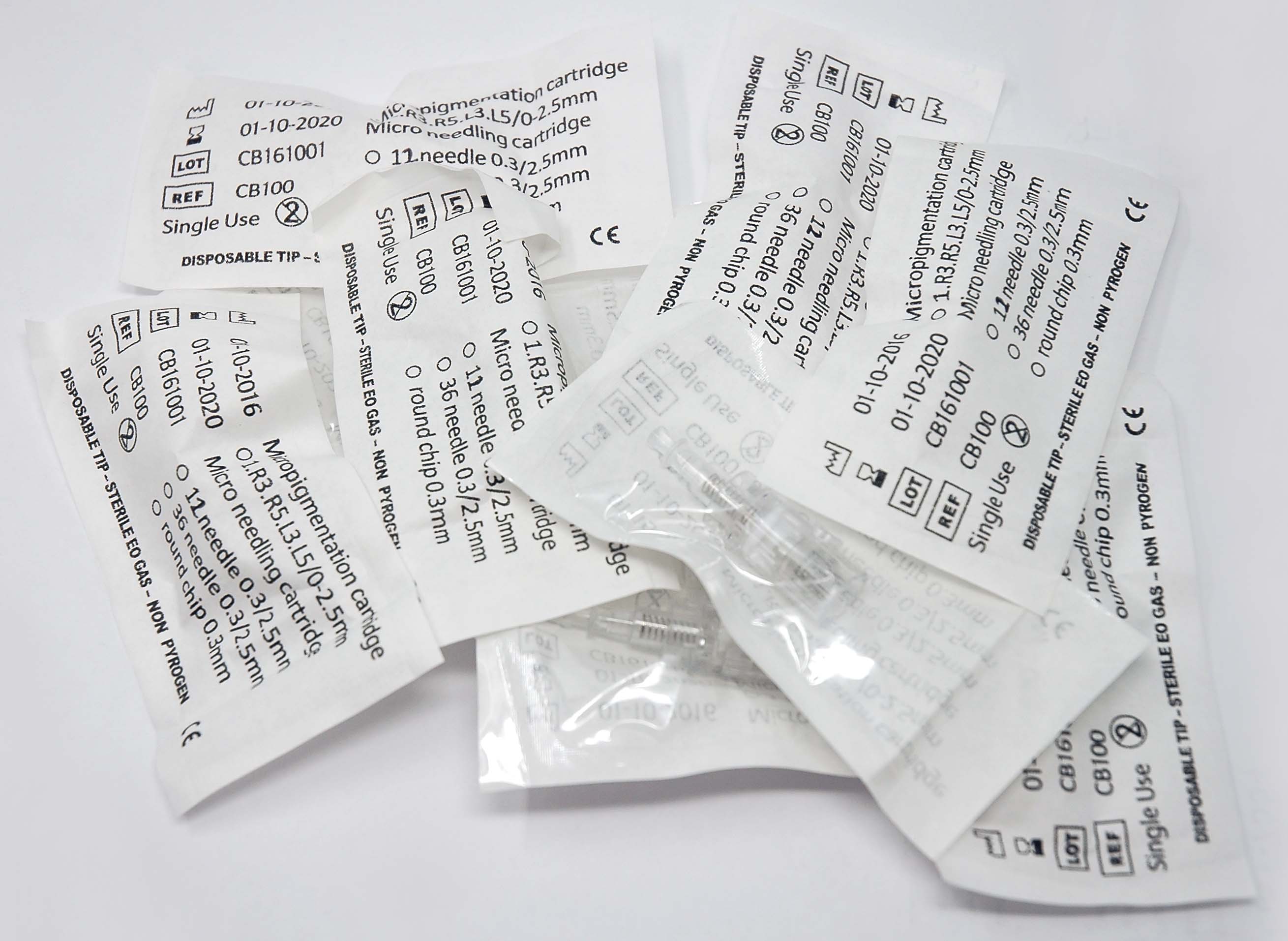 Lot - Qty: 10 - Silver SkinStylus Pen Microneedling Needles Microneedle