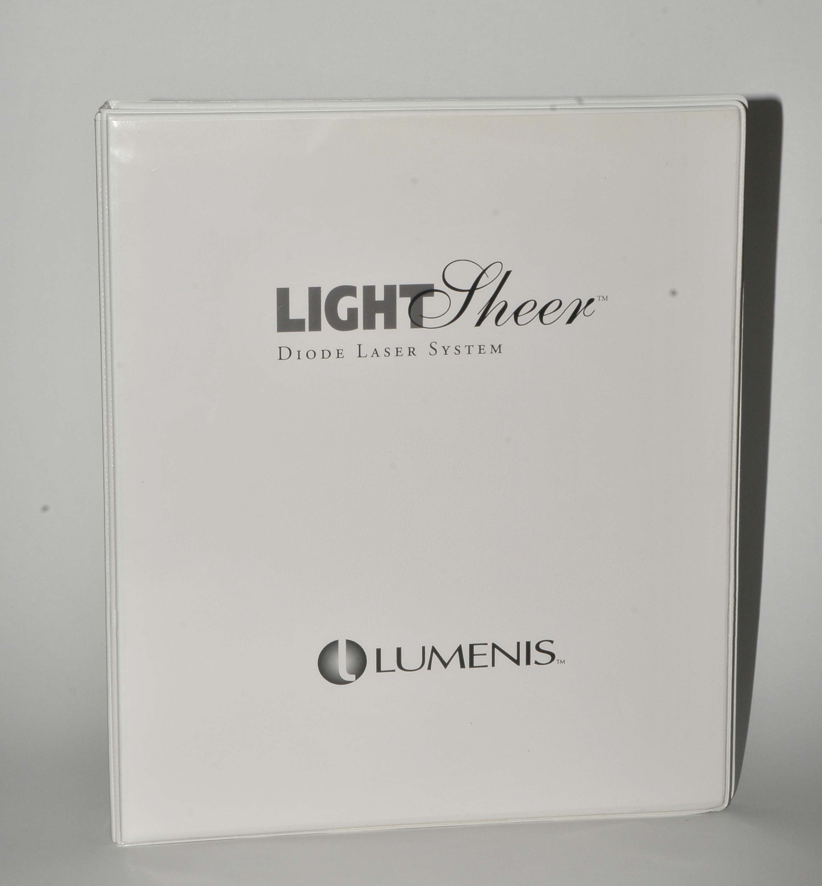 Lumenis LightSheer Diode Laser System User Manual Owner Book Light Sheer