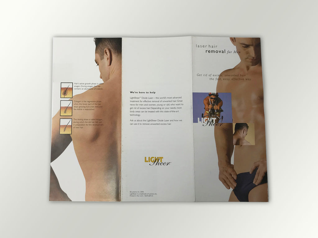 Lumenis LightSheer Diode Light Sheer Mens Laser Hair Removal Patient Brochure