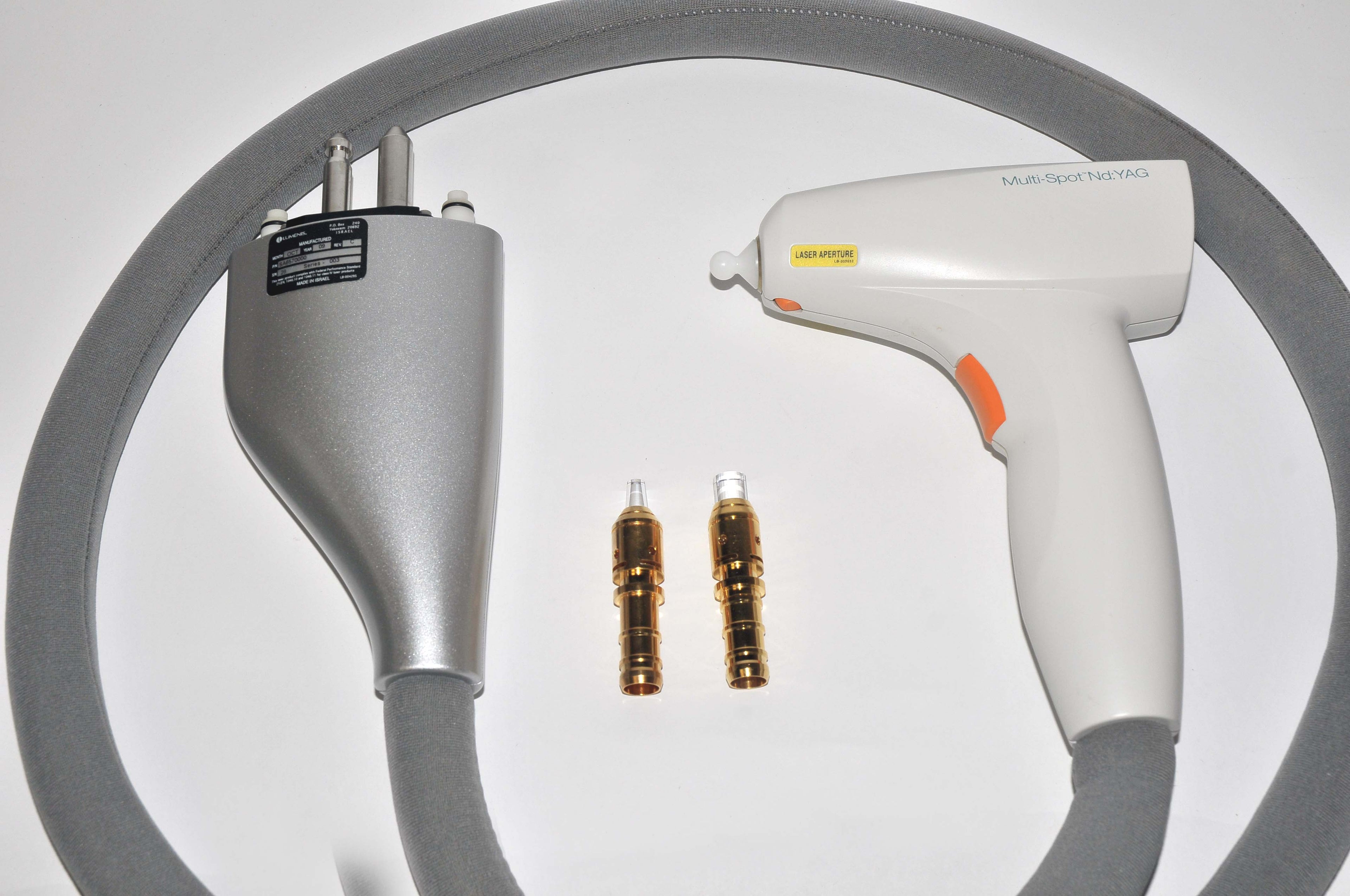 Lumenis Lume 1 Multi-Spot Nd YAG Laser Hair Removal Hand Piece w/ 2 Crystal Tips