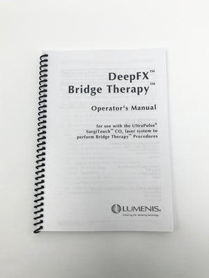 Lumenis Ultra Pulse CO2 Laser Deep FX Bridge Therapy UltraPulse Operators Manual