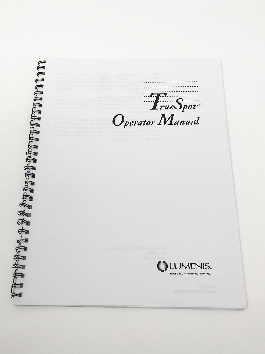 Lumenis Ultra Spot CO2 Laser TruSpot HP True Spot Handpiece Operators Manual